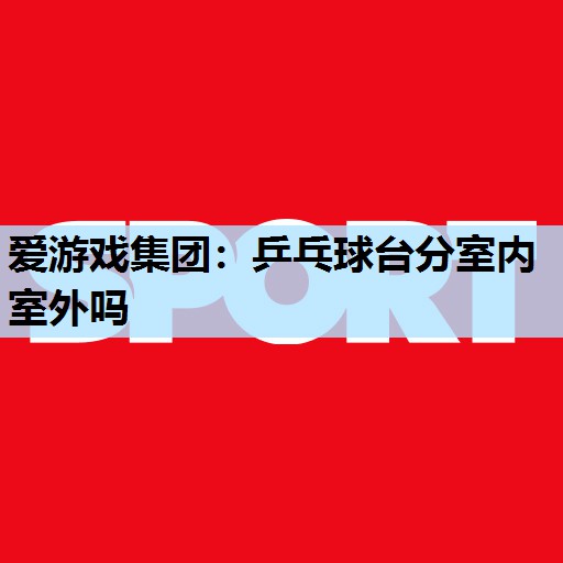 爱游戏集团：乒乓球台分室内室外吗